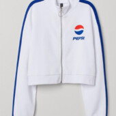 Котоновая толстовка, мерч, батник на байке Pepsi H&M