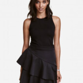 Актуальна щільна, атласна спідниця h&m