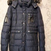 Тепла зимова куртка .т синя.дуже гарна!.стан нової