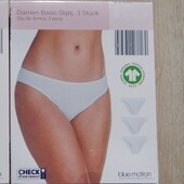 набір 3шт, труси жіночі сліпи органічна бавовна Blue Motion Німеччина