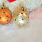 ❤️Ёлочные игрушки с блёстками и со стразами лот 2 штуки❤️