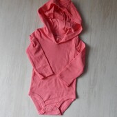 Боді з довгим рукавом hanes для дівчинки. 12/18міс