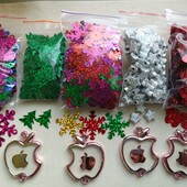 Набір сніжинок і наместин, 1150шт