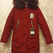 Нове зимове тепле пальто.з хутром.шикарне!