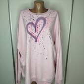 Утеплений рожевий світшот 3XL Пог -73