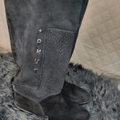 Замшеві чоботи- труби Devis