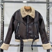 Женская стильная дублёнка фабричного качества