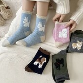 Лот-4пари!! Набір із 4 пар стильних та комфортних шкарпеток із милими собачками! 36-39р