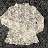 Гіпюрова кофточка XXS-XS біла нова