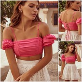 Новий рожевий топ з бірками