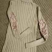 Реально не кашлатится/Качественный новый гольфик с декором кружева на рукавах