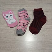Лот 3 пари тепленьких носочків! На 7-9 років!