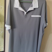 Стильная футболка Поло на 56-58 р. Состояние идеальное