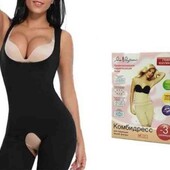 Комбідрес стягуючий для корекції фігури Slim Shapewear s/m, l/xl чорний.