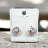 Сережки 'Xuping' Фіаніт (Родій) 069232