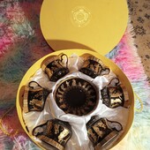 ❤️Не пропустите!!!Вантаж.Коллекционный фарфоровый чёрный с позолотой ручной работы греческом стиле❤️