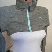 Puma коротка кофта з прорізями для пальців для занять спортом тренувань M-розмір