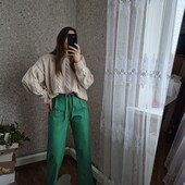 Зелені, прямі штанці, без дефектів ✨ Якість супер