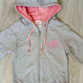 Pineapple брендовый стильный худи с капюшоном двунитка цвет серый меланж размер евро 32/34 можно под