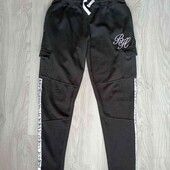 Beck & Hersay стильные теплые штаны джоггеры/карго цвет черный размер S M