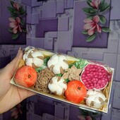 Ніжна зимова композиція з зефіру