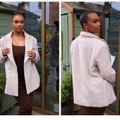 Pretty little things uk16 новий! блейзер піджак пальто бежеве, Stone