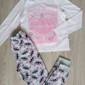 Primark брендовый пижамный комплект на девочку подростка рост 146/ 152 см