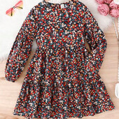 Стильна сукня з квітчастим принтом, 4 рочки
