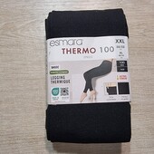 Есмара! Жіночі термолосіни, утеплені жіночі легінси! 100 ден, чорні! 48/50 євро 54/56 наш! Лот 22