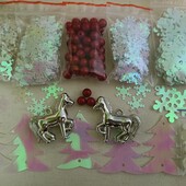 Набір сніжинок і наместин, 500шт