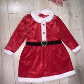 Ідеальний стан.Новорічна сукня на 12-24місяці.