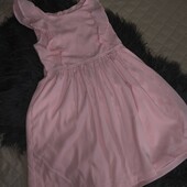 H&m 7-8p рожева сукня з оборками