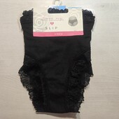 Undies! Жіночі труси в рубчик з мереживом Хл розмір, 2 шт! Лот 7