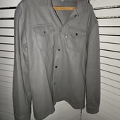 ХЛ стильна сіра пальто сорочка