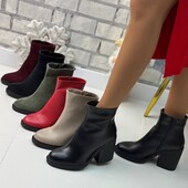 Черевики натуральна замша, шкіра різних кольорів