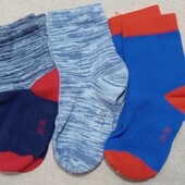 Лот 3 пари. Шкарпетки для хлопчика з біо-бавовни Tchibo(Німеччина) розмір 23-26