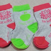 Лот 3 пари. Шкарпетки з біо-бавовни Tchibo(Німеччина) розмір 19-22