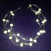 Короткие бусы "лебединое озеро"