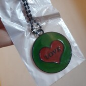 Кулон сердце на ланцюжку