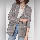 Шикарний піджак у сірому кольорі в клітинку Стан нового