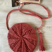 Красива плетена сумка кросбоді