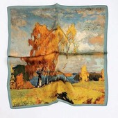 Платок стильный трендовый Искусственный шелк 70*70 см арт 15