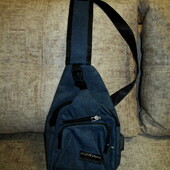 Мужская нагрудная сумка/мессенджер/барсетка Meijieluo - синяя