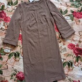 Тм Exelusive! Жіноча сукня в рубчик в коричневому кольорі