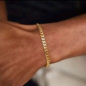 Браслет ланцюжок 20 см. Унісекс. Медзолото