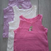 Набір майок Primark, 1,5-2р -1шт / 2-3р -2шт/ 92-98см