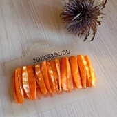 Браслет широкий помаранчевий