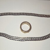 ❣️Чоловічий ланцюжок і кільце р.22❣️