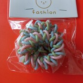 Яскравий набір плетених резинок - пружинок - 2 шт.