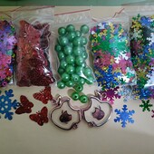 Набір сніжинок і наместин, 1350шт